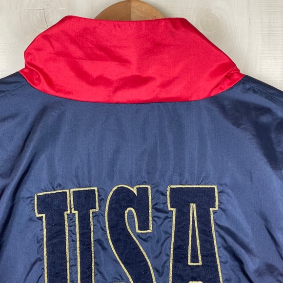 Vintage MacGregor Men’s Full Zip Nylon Track Jacket USA Athletics Patriotic XL - Picture 6 of 11